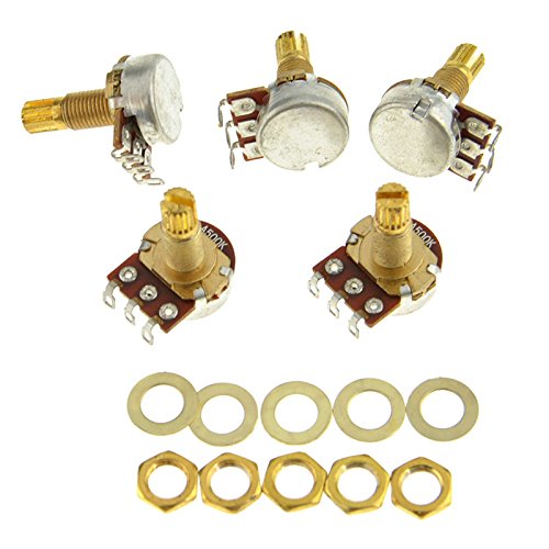 Potenciómetro A500 K Split Shaft Pots Audio tono Switch Control
